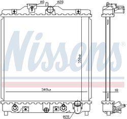 RADIATOR RACIRE MOTOR NISSENS 633081 - Compatibil cu HONDA, MG, ROVER