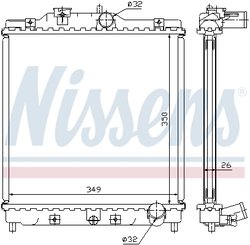 Radiator racire motor Nissens 63312