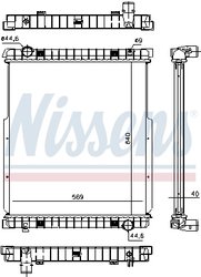 RADIATOR RACIRE MOTOR NISSENS 63332 - Compatibil cu IVECO