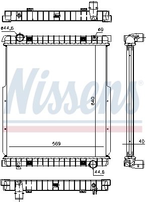 Radiator racire motor Nissens 63332