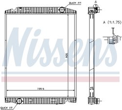 Radiator racire motor Nissens 63331A