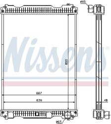 Radiator racire motor Nissens 633350