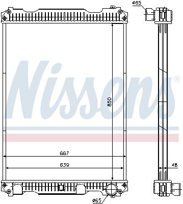 Radiator racire motor Nissens 633350