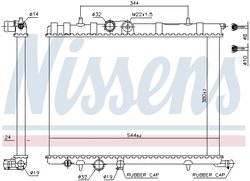 Radiator racire motor Nissens 63502