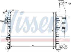 Radiator racire motor Nissens 63546