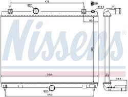 Radiator racire motor Nissens 636009