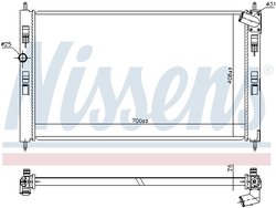 RADIATOR RACIRE MOTOR NISSENS 636032 - Compatibil cu CITROEN, MITSUBISHI, PEUGEOT