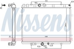 RADIATOR RACIRE MOTOR NISSENS 636039 - Compatibil cu CITROEN