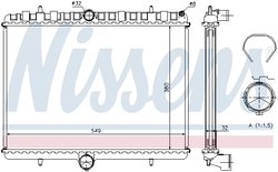 Radiator racire motor Nissens 63621A