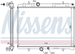 RADIATOR RACIRE MOTOR NISSENS 63689A - Compatibil cu CITROEN, PEUGEOT