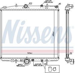 Radiator racire motor Nissens 63695A
