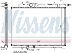 Radiator racire motor Nissens 63744A