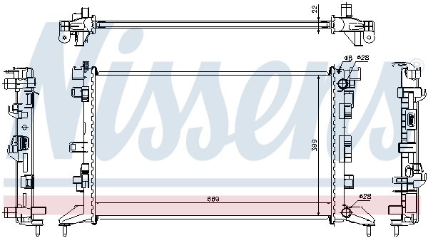 Radiator racire motor Nissens 637602