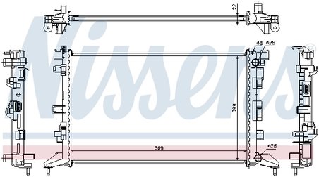 Radiator racire motor Nissens 637602