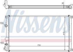 Radiator racire motor Nissens 63761
