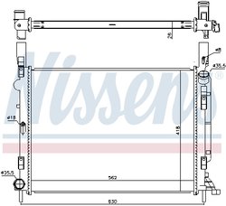 Radiator racire motor Nissens 637618