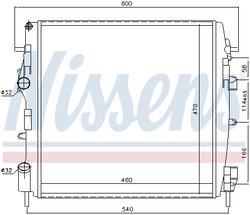 Radiator racire motor Nissens 63762