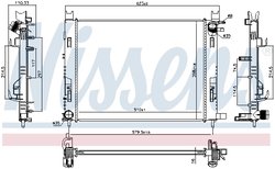 RADIATOR RACIRE MOTOR NISSENS 637627 - Compatibil cu DACIA, RENAULT