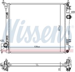 Radiator racire motor Nissens 637664