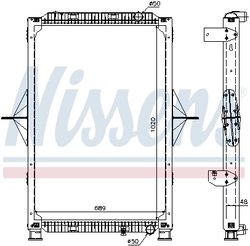 Radiator racire motor Nissens 63778A
