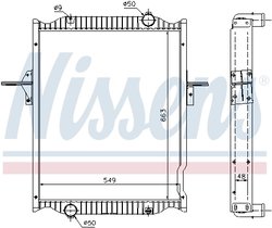 RADIATOR RACIRE MOTOR NISSENS 63781A - Compatibil cu RENAULT TRUCKS