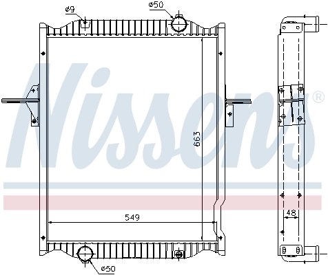 Radiator racire motor Nissens 63781A