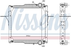 Radiator racire motor Nissens 63784