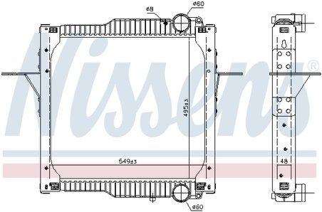 Radiator racire motor Nissens 63784