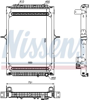 Radiator racire motor Nissens 63785