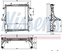 Radiator racire motor Nissens 637875