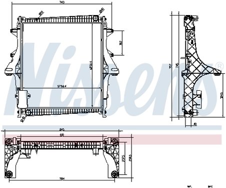 RADIATOR RACIRE MOTOR NISSENS 637875 - Compatibil cu RENAULT, RENAULT TRUCKS