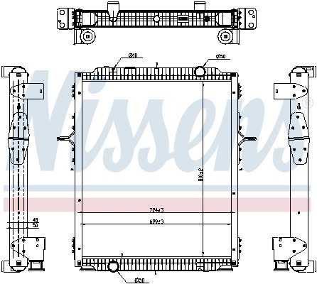 Radiator racire motor Nissens 637878