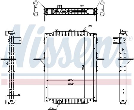 Radiator racire motor Nissens 637879