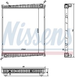 Radiator racire motor Nissens 6378750