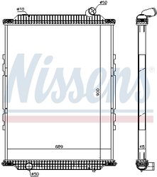 RADIATOR RACIRE MOTOR NISSENS 6378920 - Compatibil cu RENAULT TRUCKS