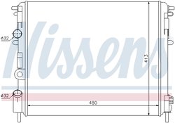 Radiator racire motor Nissens 63809