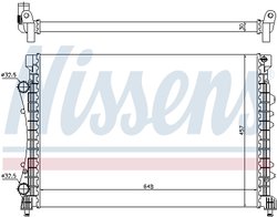 Radiator racire motor Nissens 63815