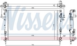 Radiator racire motor Nissens 63816