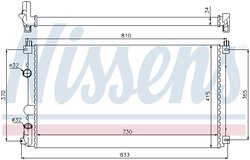 RADIATOR RACIRE MOTOR NISSENS 63819 - Compatibil cu OPEL, VAUXHALL