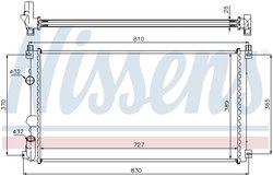 Radiator racire motor Nissens 63824A