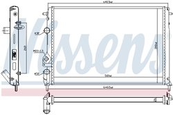 Radiator racire motor Nissens 63877