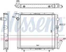 RADIATOR RACIRE MOTOR NISSENS 63934A - Compatibil cu RENAULT