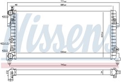 Radiator racire motor Nissens 640012
