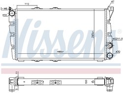 RADIATOR RACIRE MOTOR NISSENS 64010 - Compatibil cu SKODA