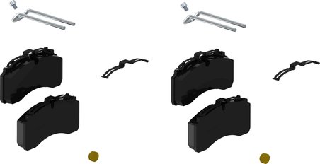 SET PLACUTE FRANA WABCO 6402229232 - Piesa auto compatibila cu mai multe marci