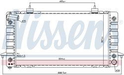 RADIATOR RACIRE MOTOR NISSENS 64029 - Compatibil cu LAND ROVER