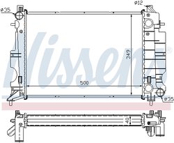 Radiator racire motor Nissens 64035A