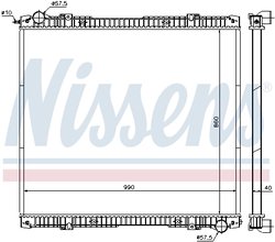 Radiator racire motor Nissens 640670