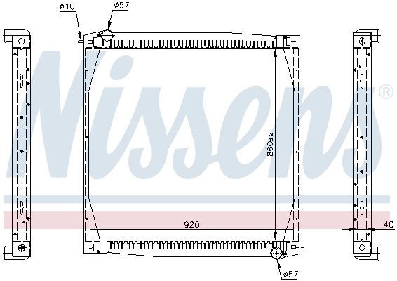 Radiator racire motor Nissens 64069A