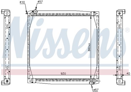 Radiator racire motor Nissens 64069A